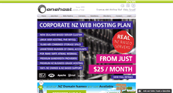 Desktop Screenshot of onehost.co.nz