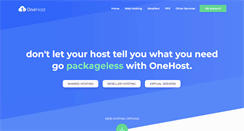 Desktop Screenshot of onehost.com